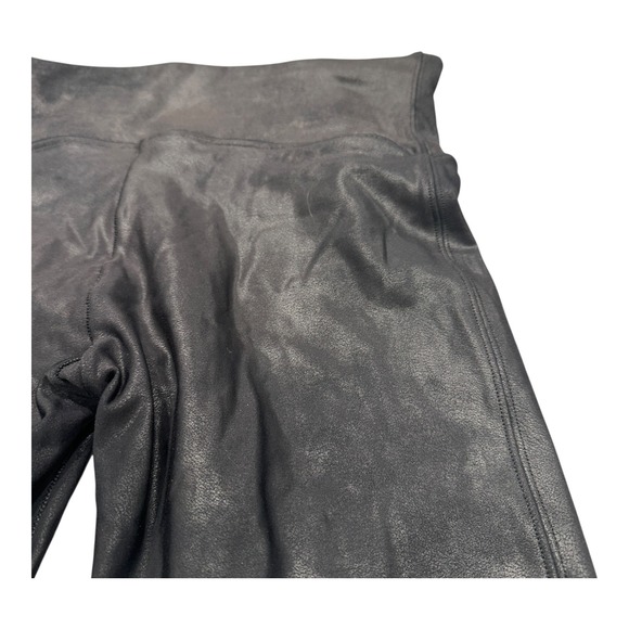 Spanx Faux Leather Leggings Women's Black High Waisted‎ Size Large - Picture 4 of 14